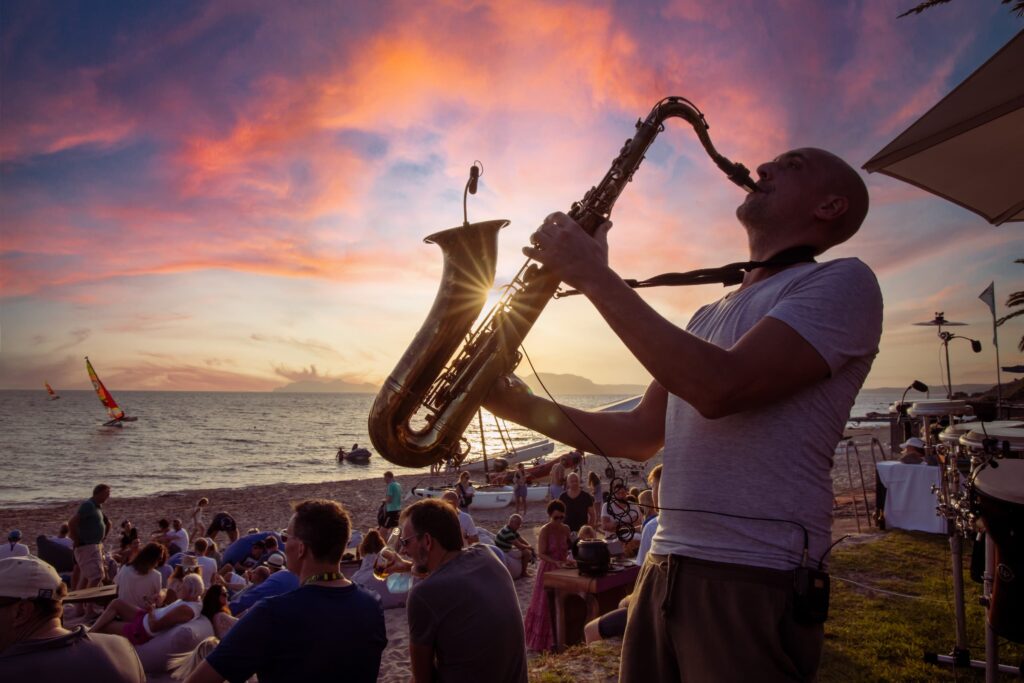 HeavySax, Nahaufnahme mit Saxophon